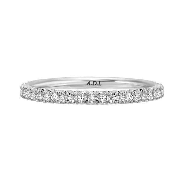 Single Cut French Pave Eternity Band